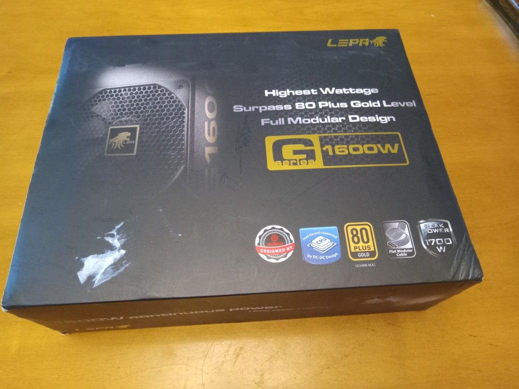 LEPA G SERIES G1600-MA 1600W PLUS GOLD LEVEL FULL MODULE DESIGN