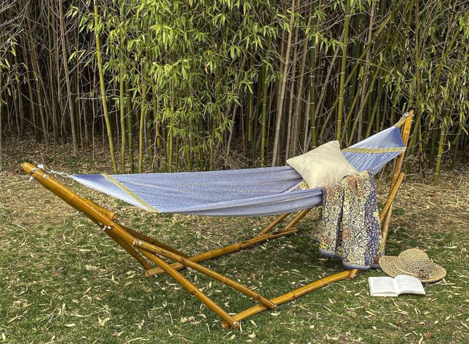 Hammock with Stands Bamboo