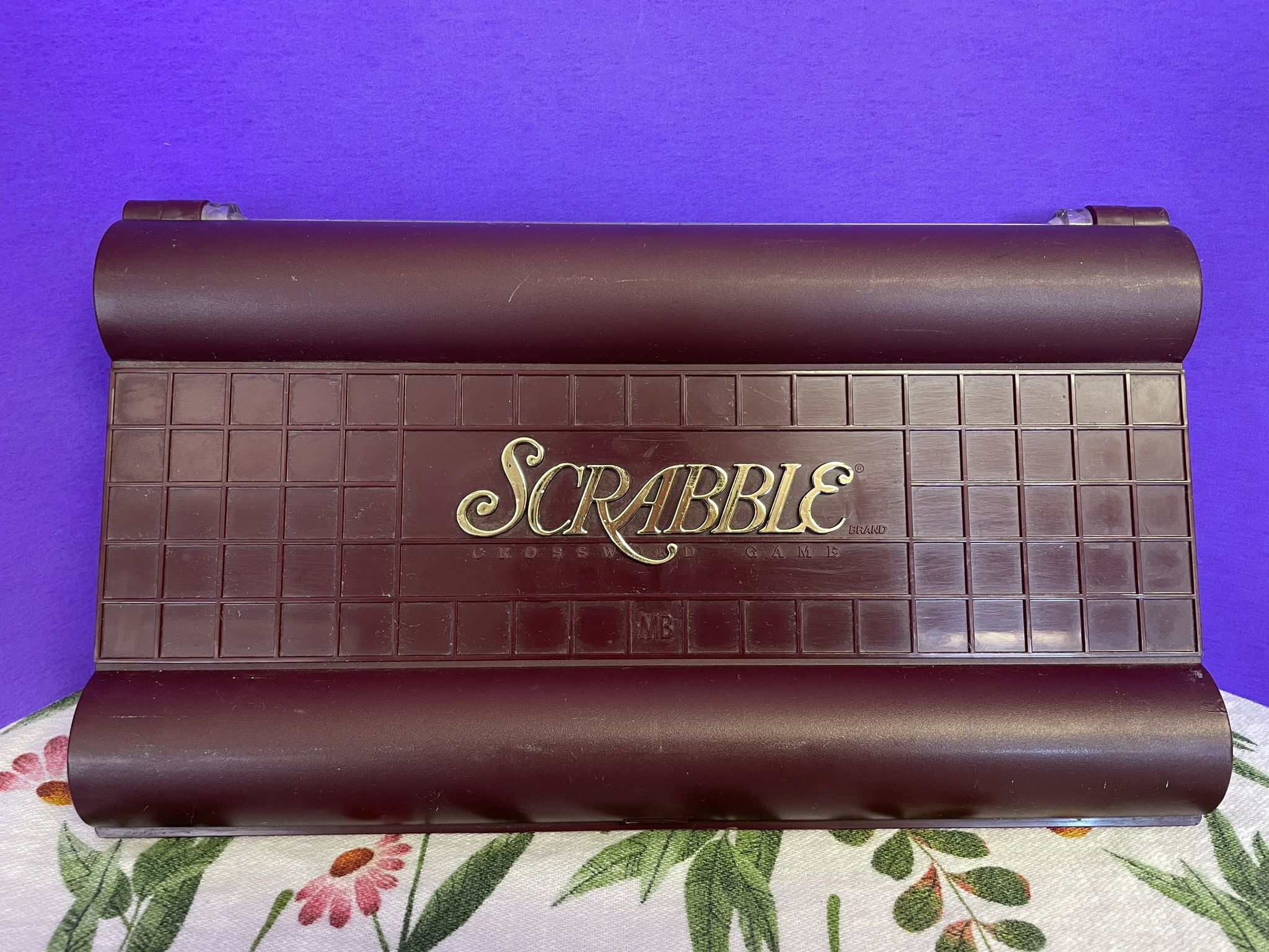 Vintage 1990 Scrabble Deluxe Travel Game