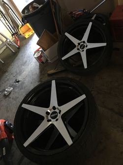 22inch RIMS AND TIRES FOR SALE