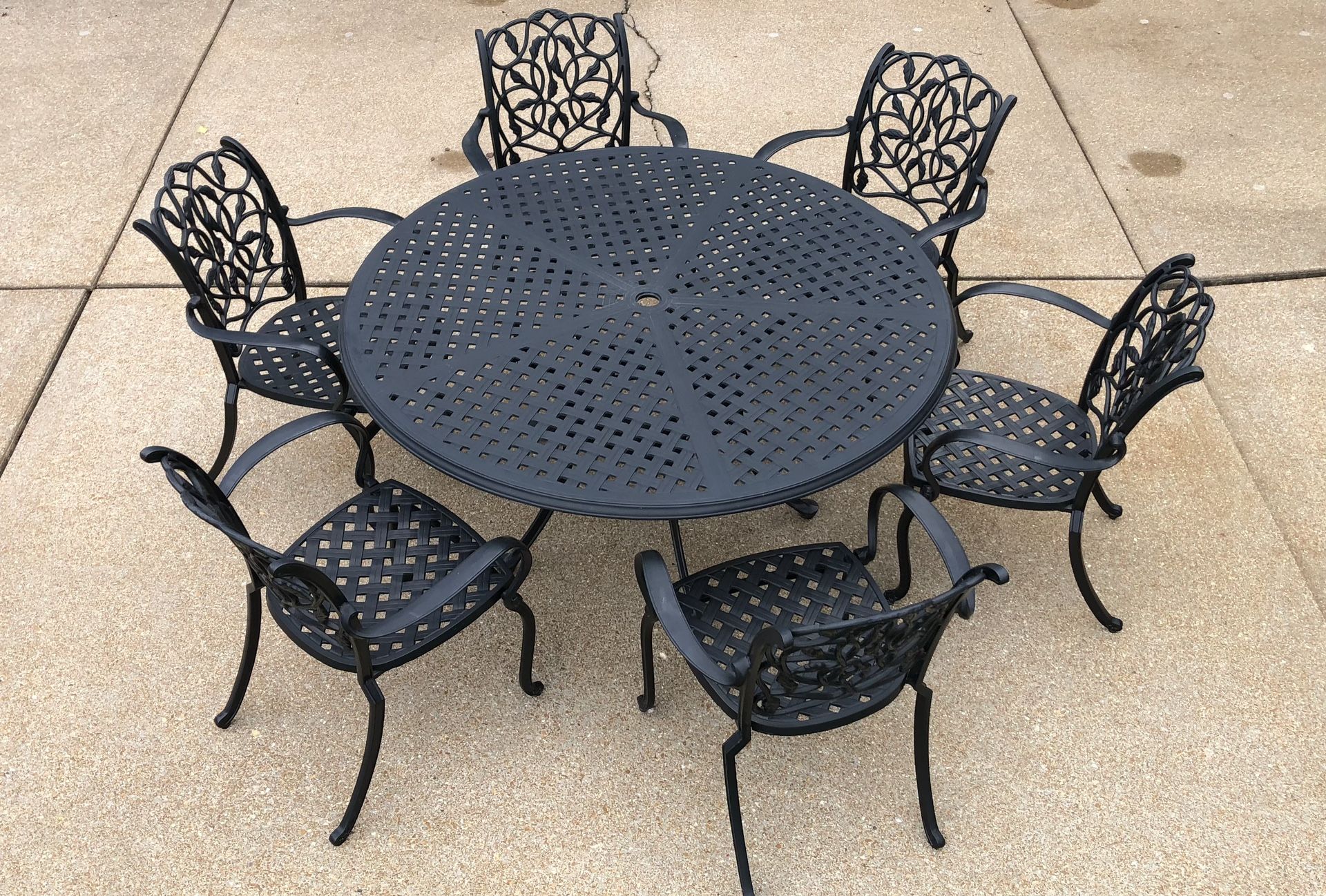 Patio Set Summer Classics Provance Romance Outdoor Furniture 6 Seat Dining Set