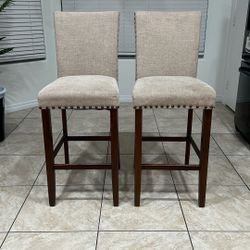 High Chairs/Stools  Set Beige 