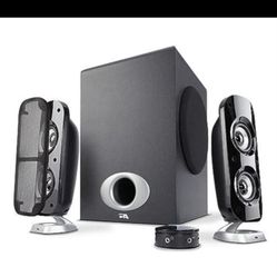 Multimedia Speaker System with Subwoofer, 80 Watts Peak Power, Strong Bass, Perfect for Music, Movies, and Games