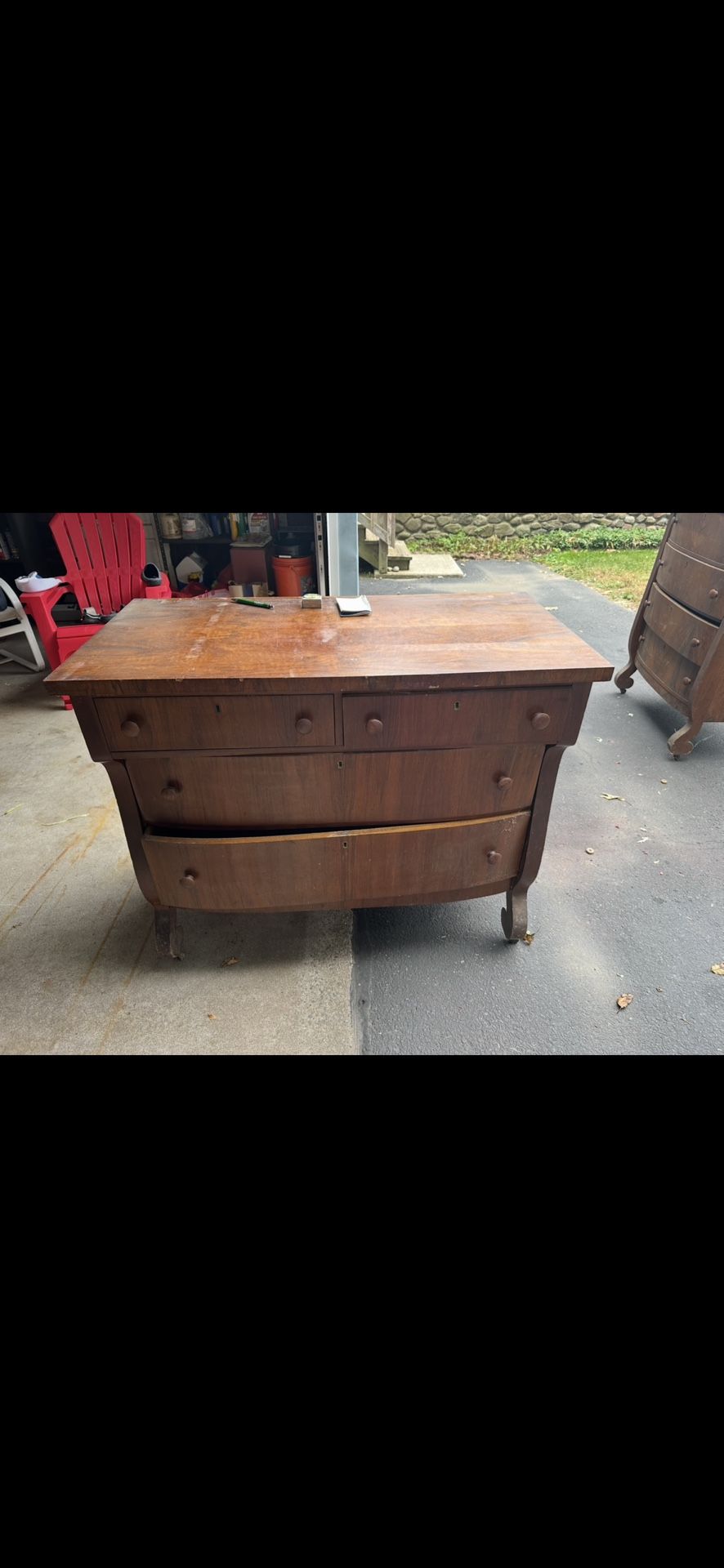 Antique Dresser Drawer Set