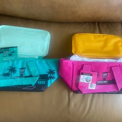 TRADER JOE'S MINI INSULATED TOTE/LUNCH BAG 1.5 GAL LIMITED 2024  SET OF 2