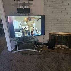 Tv And Audio System With Aluminum Rack