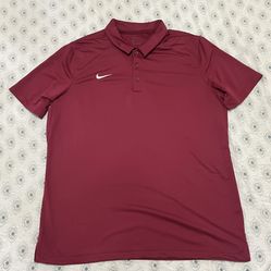 Nike Mens Dri-fit Polo Athletic Golf Tennis Red Maroon CI4470-610 Mens L