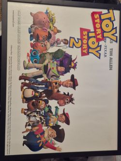 Vintage Toy Story 2 Poster Framed
