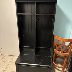 Black Coat Rack / Storage