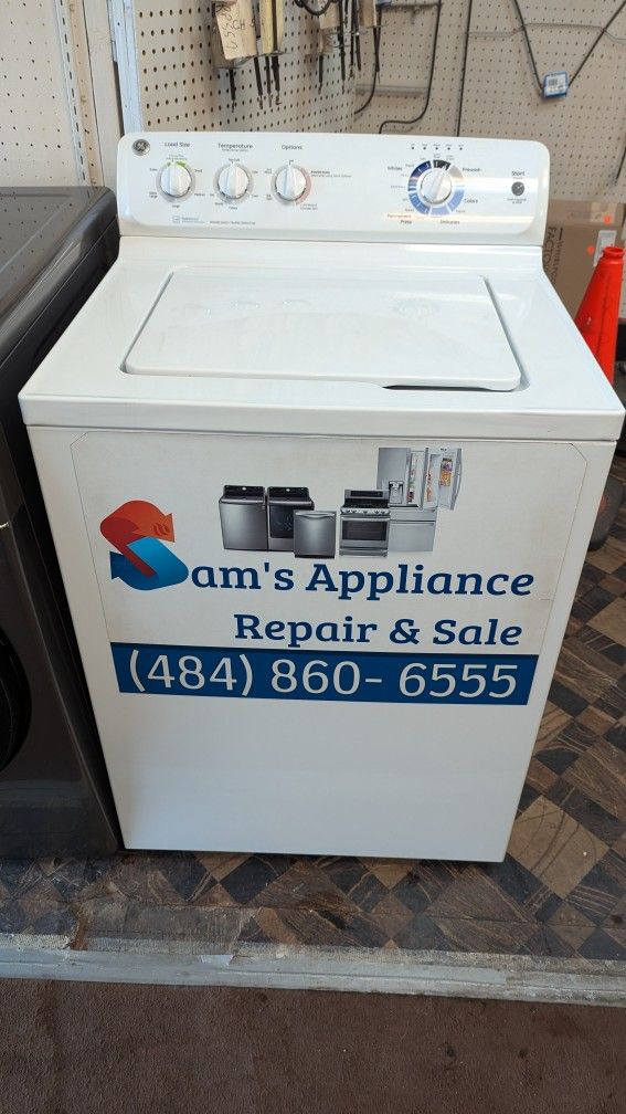 GE. Top Load Washer Machine 60 Days Warranty.
