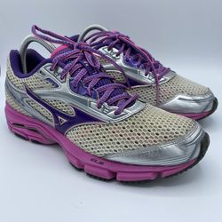 Mizuno Wave Legend 3 J1GD151067 Womens White Mesh Athletic NO INSOLE Shoes W8.5