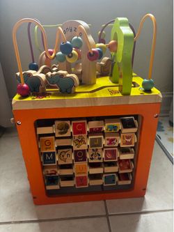 Wooden Activity Cube