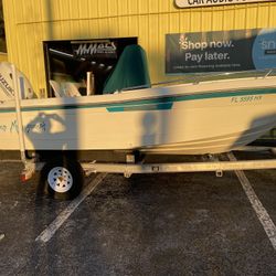 Center Console Boat W/trailer