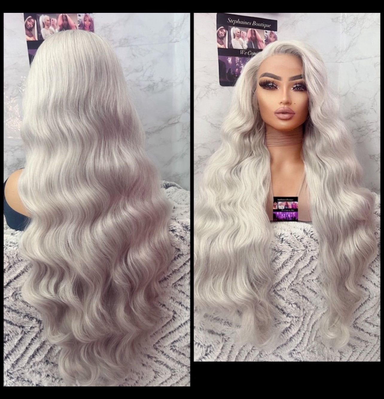Human Hair Blended Lace Front Wig