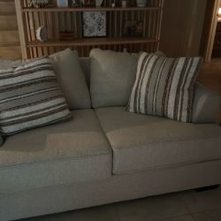 Beige Love Seat 