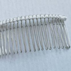 Brand New Light Ivory Bridal Veil Metal Comb