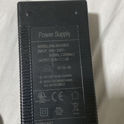 54.6V Electric Bike Power Adapter