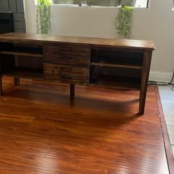 TV stand w/ storage and two drawers! 