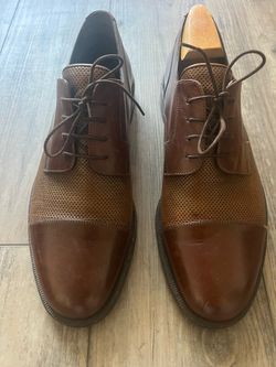 Vintage BRAGANO Italy men’s brown dress shoes sz 10