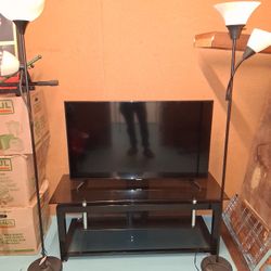Glass Entertainment Center $80