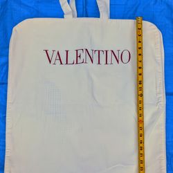 VALENTINO Thick Cotton Cloth Zippered Garment Bag with Handles - 54" x 24".