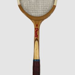 Vintage DUELL CCCP Wooden Tennis Racket - USSR 1980s Soviet Sports Collectible