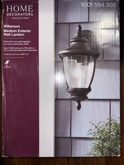 Home Decorators Wilkerson Exterior Wall Lantern