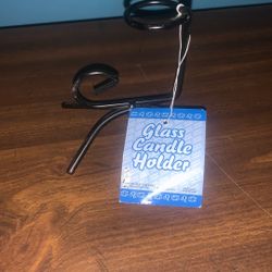 Glass Candle Holder 