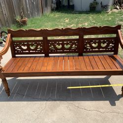 Wooden Carved  Bench