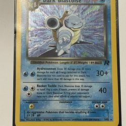 Dark Blastoise 3/82 Holo