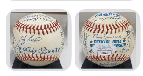 New York Yankees 1961 Signed Team Baseball
