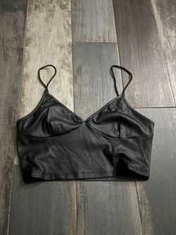 Black Pleather Tank
