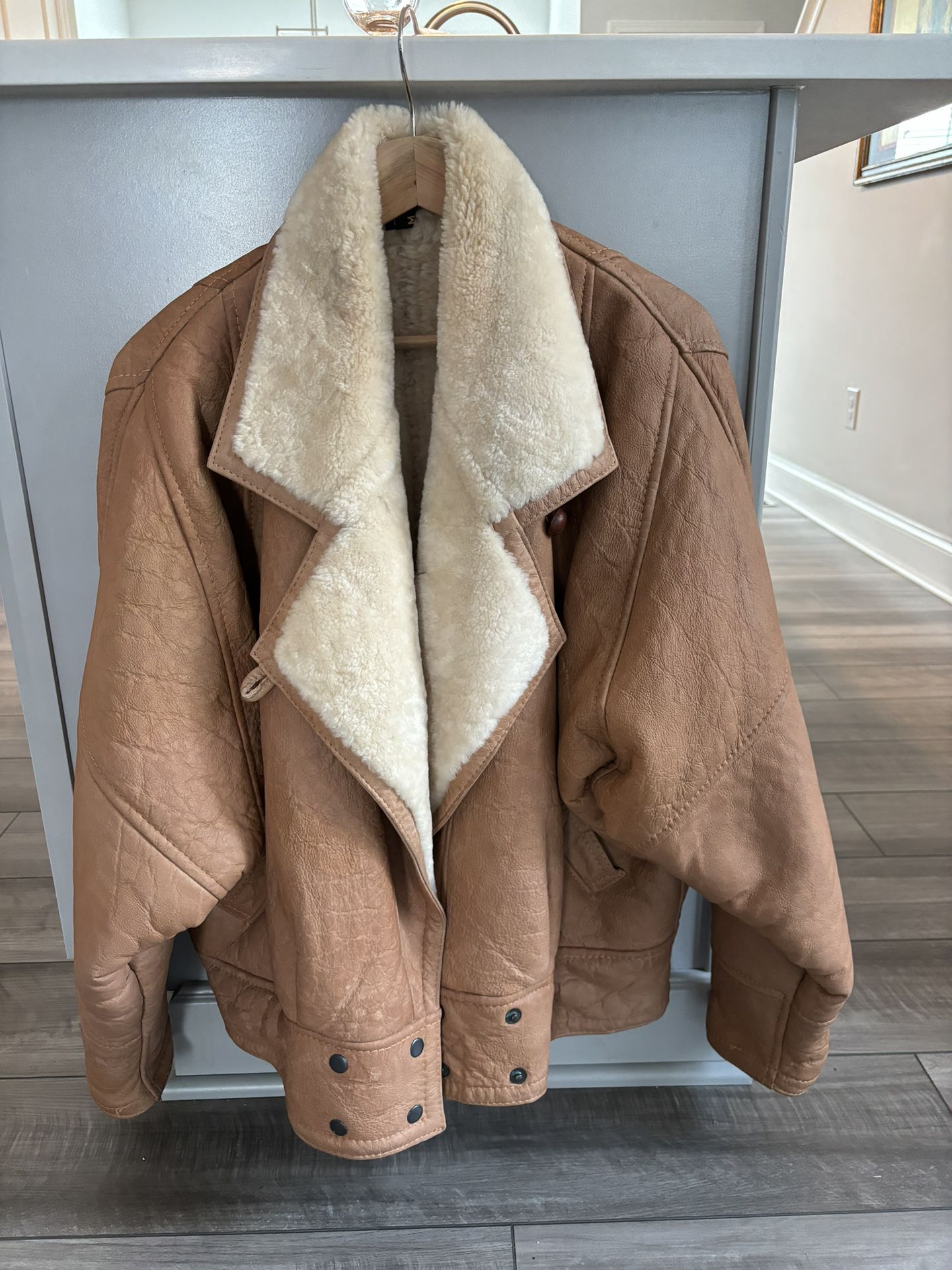 Andrew Marc Shearling Bomber Jacket