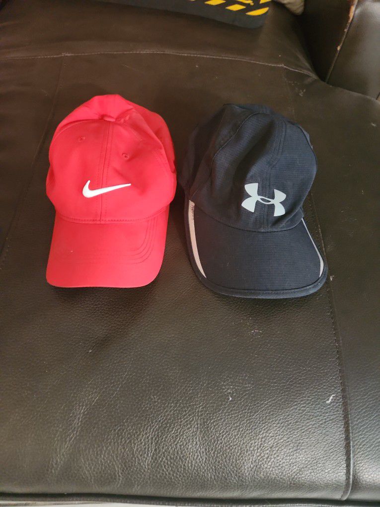 Nike Hat And Under Armor Red Black 