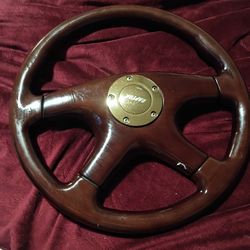 Wood Grain Steering Wheel 