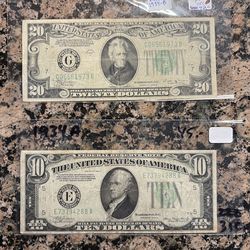 Vintage currency from 1934