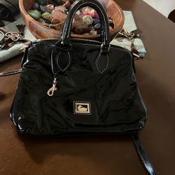 Dooney and Bourke real patent leather Crossbody