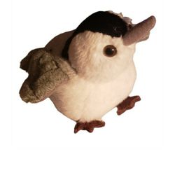 Plush realistic bird chirping chickadee 4-5 " stuffed animal works