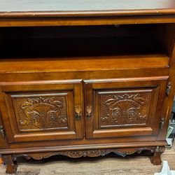 Fancy, ornate cabinet/entertainment center