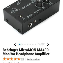 Behringer MicroMON Headphone Amplifier 