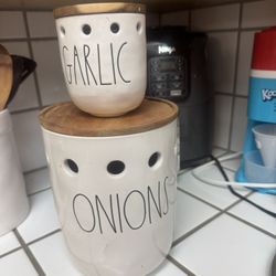 Rae dunn Onions And Garlic