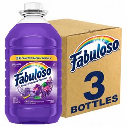 ⭕️ 4 Gallons Fabuloso Multi-Purpose Cleaner Lavender – Case of 3 x 5L Bottles – $20