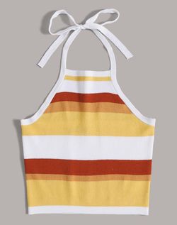 Brand new striped knit top