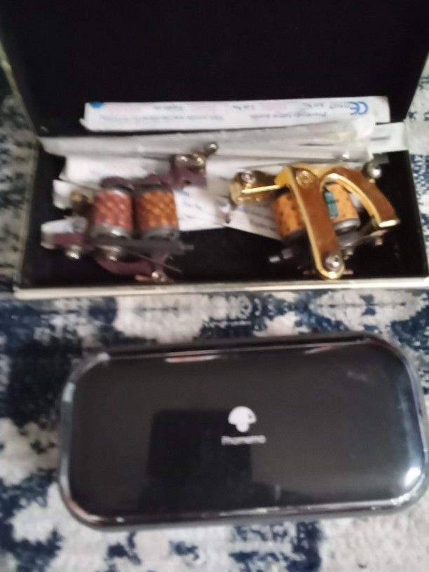 2 Tattoo Machines Portable Printer And New Needle