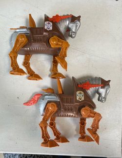 MOTU HE MAN STRYDOR HEROIC BATTLE HORSE BOTH $20