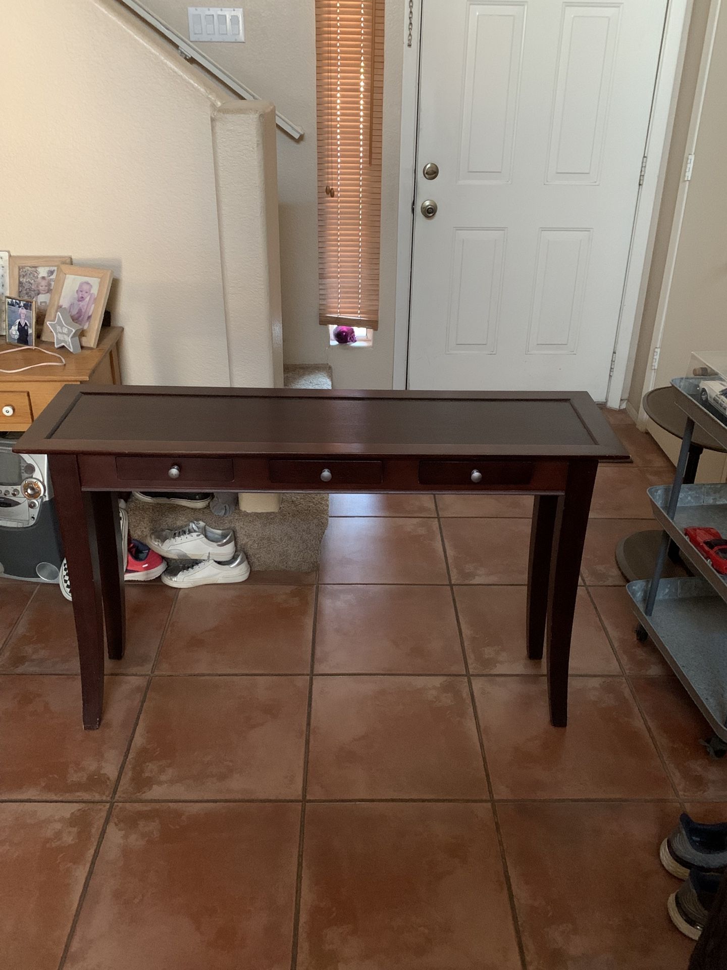Dark Wood Console Table
