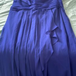 Davids Bridal Blue Prom Dress