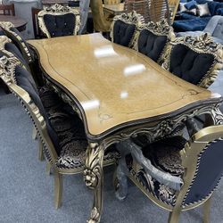 New Dining Table With 8 Chairs - Delivery And Financing Available 