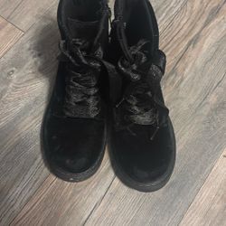 Doc Martens Velvet Boots Size 3Y