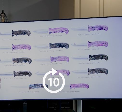 *Pink And Green Handle Covers Knives!* Camo! Great For Gifts!!